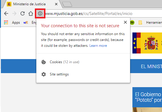 not secure